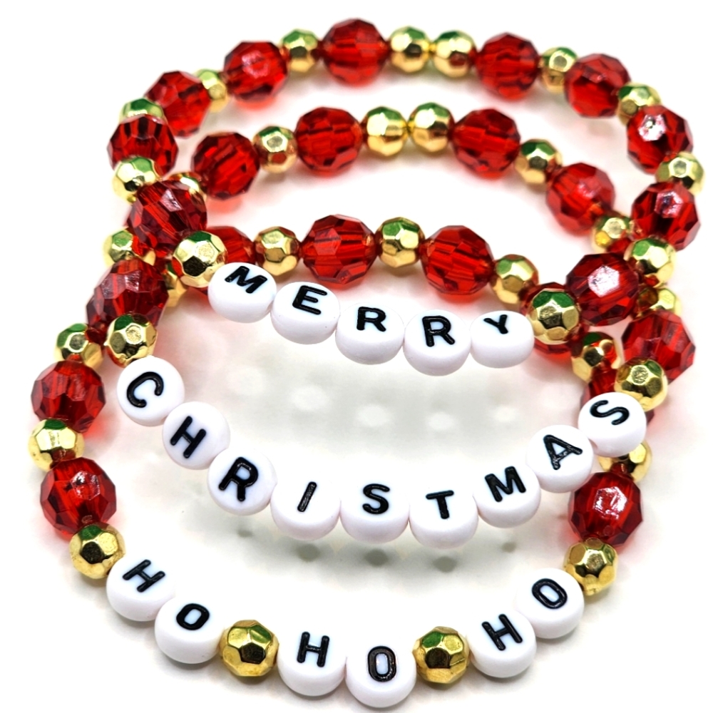 🆕️🎁 3pc Christmas Bracelets